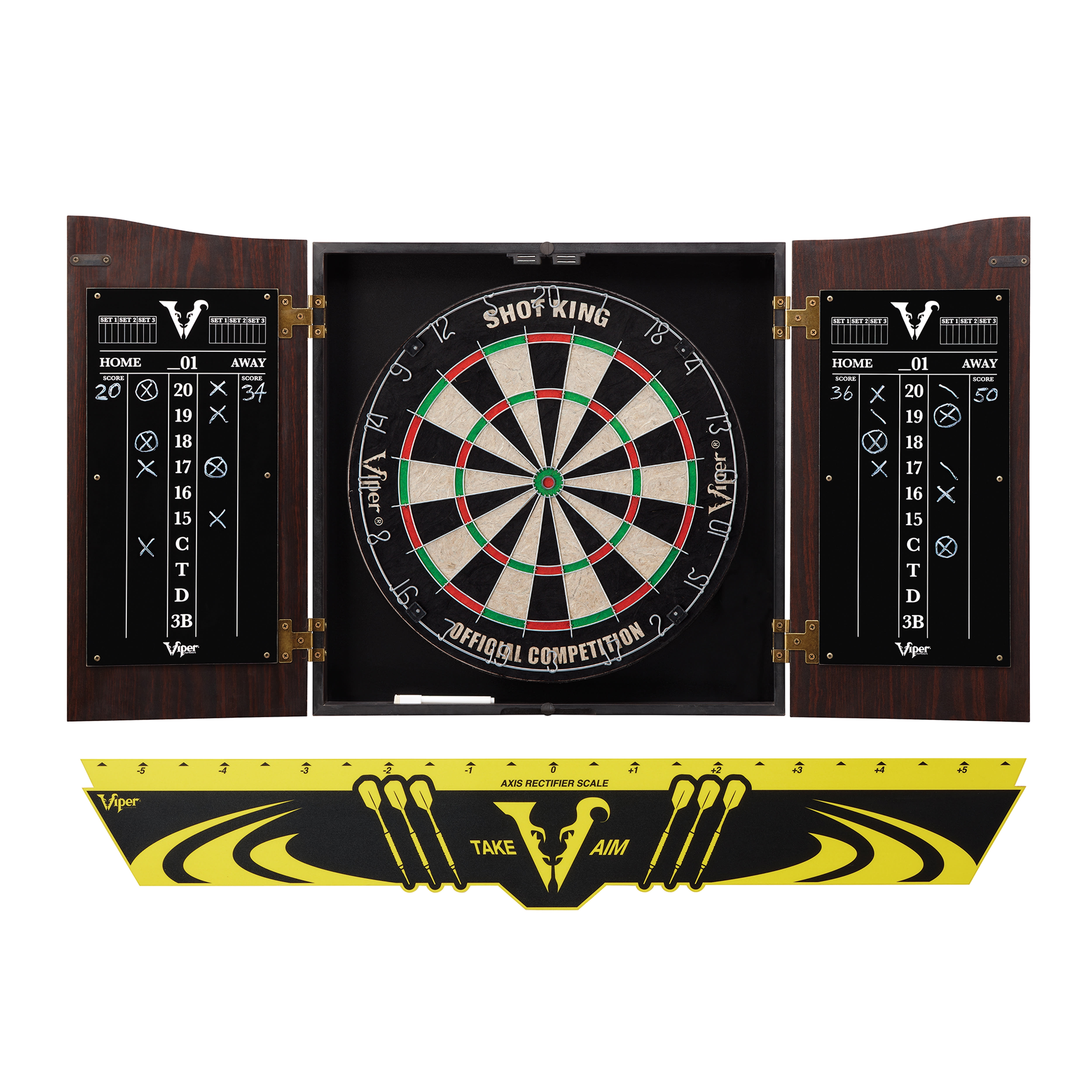 Viper Vault Sisal/Bristle Steel Tip Dartboard & Bundle