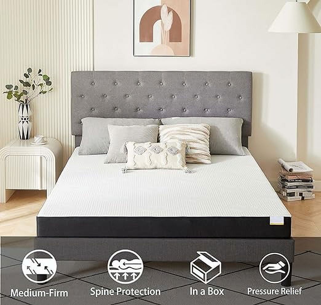 Vipkoe 6" Waterproof Gel Memory Foam Kids Mattress, Full