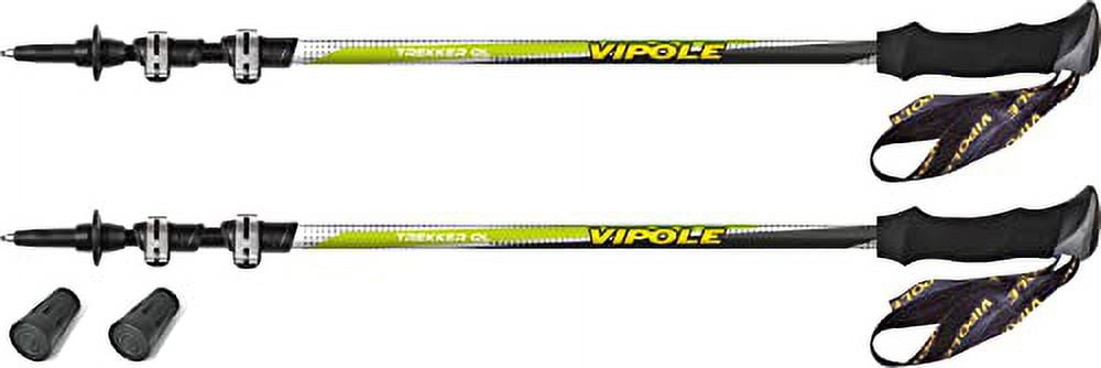 Vipole Trekker QL Green Hiking Poles - These Adjustable Aluminum ...