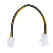 ViprTech 20CM/8Inch 12V 4 Pin Male to 4 Pin P4 Female CPU ATX PC Power Supply Extension Cable