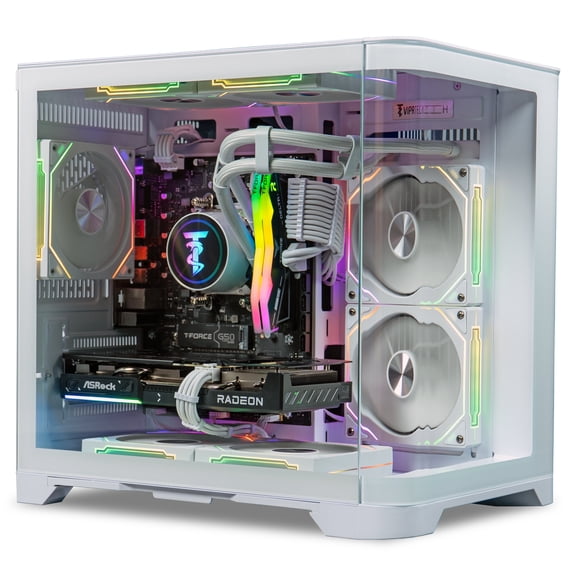ViprTech Reaper 2.5 Gaming PC - Ryzen 7 8700F 5GHz, AMD RX 9060 XT 16GB, 16GB DDR5, 1TB SSD, Arctic White