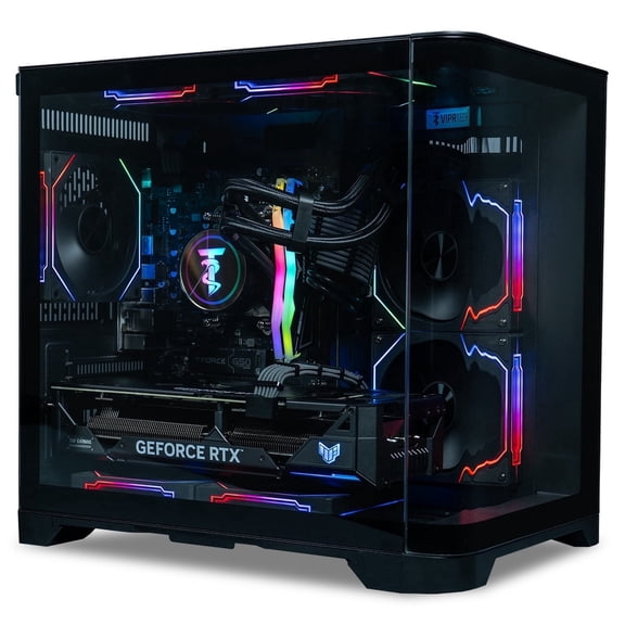 ViprTech Reaper 4.0 Liquid-Cooled PC - Ryzen 7 8700F 5GHz, RTX 5070 12GB, 32GB DDR5, 2TB SSD, Onyx Black