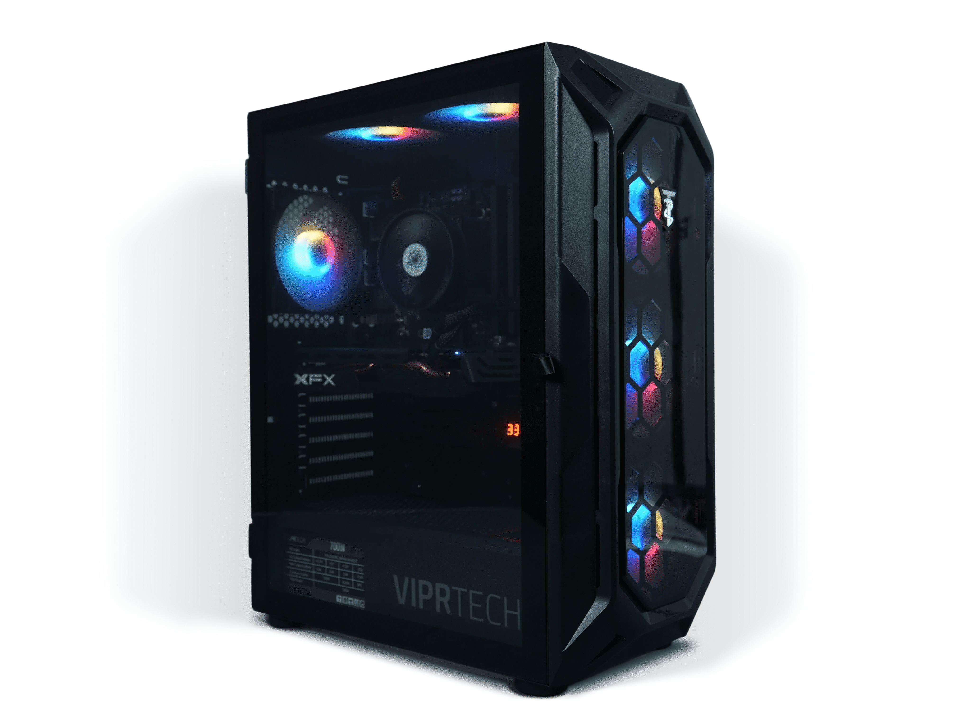 ViprTech Rebel 4.0 Gaming PC - AMD Ryzen 7 (4.1GHz), RTX 4060 8GB, 16GB DDR4, 1TB SSD, Desktop, Black