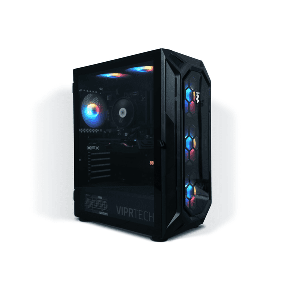 ViprTech Rebel 4.0 Gaming PC - AMD Ryzen 7 (4.1GHz), RTX 4060 8GB, 16GB DDR4, 1TB SSD, Desktop, Black