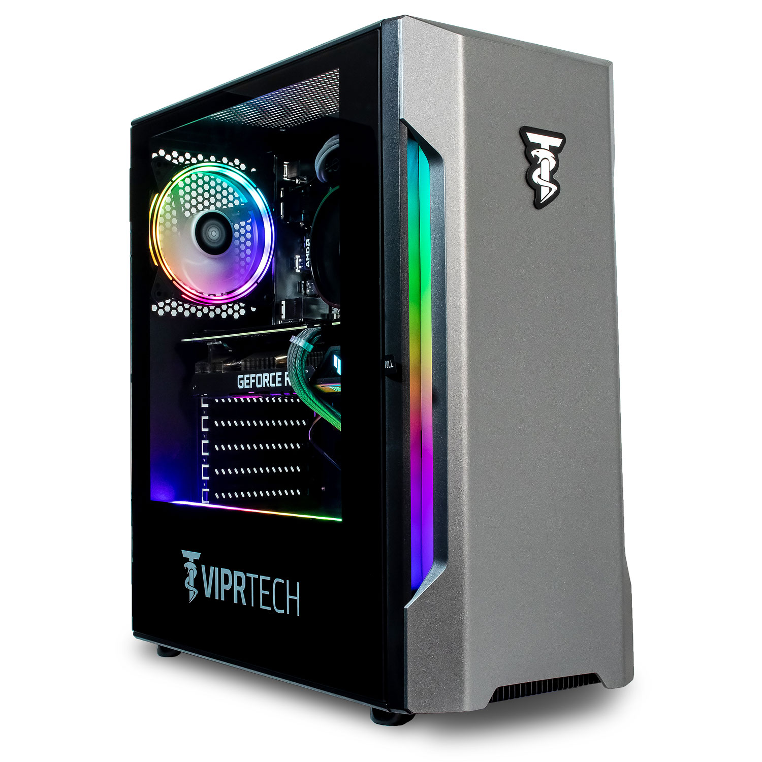 ViprTech Rebel Gaming PC Desktop Computer - AMD Ryzen 5 2600 (12-LCore ...