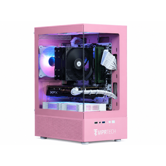 ViprTech Stryker 2.0 Gaming PC - AMD Ryzen 7 (4.4GHz), AMD RX 580 8GB, 32GB DDR4, 1TB SSD, Icon Pink