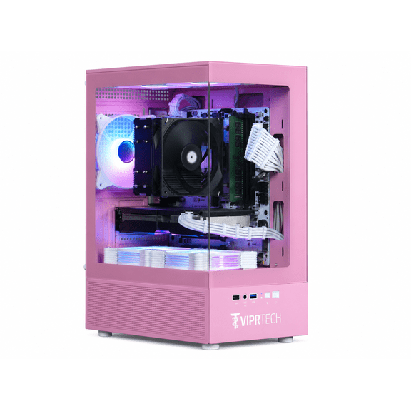 ViprTech Stryker 3.0 Liquid-Cooled PC - AMD Ryzen 7 (4.4GHz), RTX 3060 12GB, 16GB DDR4, 1T SSD, Icon Pink