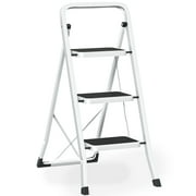 Vipsafe 3 Step Ladder, Folding Step Stool for Adults with Non-Slip Feet,330lb Portable Step Stool