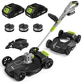 thumbnail image 1 of Vipuse 12 Inch 3-in-1 Electric Cordless String Trimmer/Edger/Mower with Two 2.0Ah Batteries and Fast Charger, 1 of 8