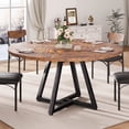 thumbnail image 1 of Hijob 47 Inch Rustic Round Dining Table, Circle Dining Table for Dining Room, Home(Only Table), 1 of 10