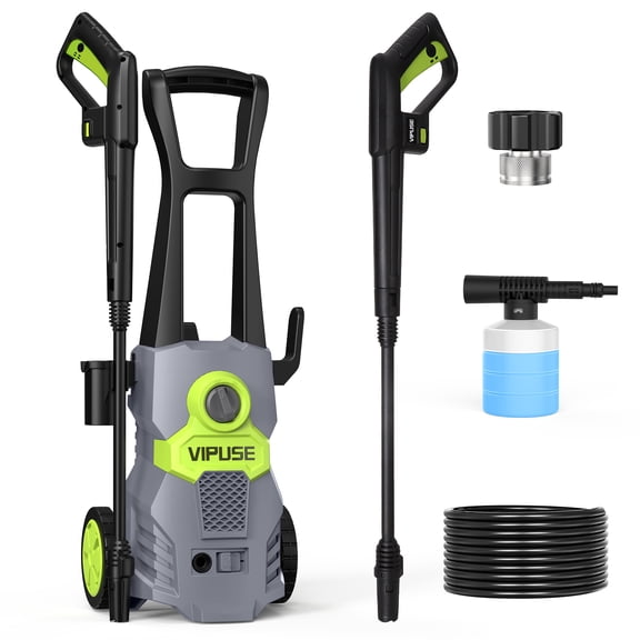 Vipuse Pressure Washer,4200 PSI 2.8GPM Car Washer with 23FT Hose /Rotatable 0-120° Nozzle/350ML Foam Cannon,Clean Tool for Cars/Fences/Patios/Floor
