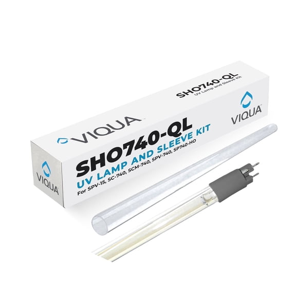 Viqua SHO740-QL UV Lamp and Quartz Sleeve Kit for SPV-15 SPV-740 SP740-HO SC-740 SCM-740