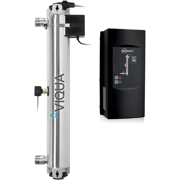 Viqua 650652 H PLUS Commercial UV System with Sensor, 45 GPM High Flow Applications, Healthy Living Water Filtration, Maintains Flow