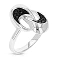 thumbnail image 1 of Vir Jewels 0.15 CTTW Sterling Silver Black Diamond Ring in Size 7 Female Adult, 1 of 6