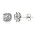 thumbnail image 1 of Vir Jewels 1/10 CTTW Lab Grown Diamond Composite Earrings in Sterling Silver With Push Backs For Women, 1 of 4