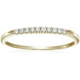 thumbnail image 1 of Vir Jewels 1/10 CTTW Petite Diamond Wedding Band in 10K Yellow Gold Prong Set Size 10 Female Adult, 1 of 6