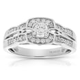thumbnail image 1 of Vir Jewels 1/2 CTTW Diamond  Engagement Ring for Women 14K White Gold Cushion Halo Bridal, 1 of 10
