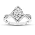 thumbnail image 1 of Vir Jewels 1/2 CTTW Lab Grown Diamond Ring in Sterling Silver Female Adult, 1 of 5