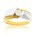 thumbnail image 1 of Vir Jewels 1/2 CTTW Men's Diamond Engagement Ring 18K Yellow Gold and Platinum Size 10 Male Adult, 1 of 4