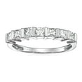 thumbnail image 1 of Vir Jewels 1/2 CTTW Princess Cut Diamond Wedding Band 14K White Gold Channel Bridal Ring Size 6, 1 of 5