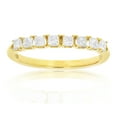 thumbnail image 1 of Vir Jewels 1/2 CTTW Princess Diamond Wedding Band 14K Yellow Gold 8 Stones Prong Set Size 10 Size 10, 1 of 8