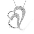 thumbnail image 1 of Vir Jewels 1/3 CTTW Diamond Double Heart Pendant Necklace 14K White Gold with 18 Inch Chain, 1 of 4