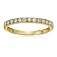 thumbnail image 1 of Vir Jewels 1/4 CTTW Diamond Wedding Band with Milgrain 14K Yellow Gold Prong Set Size 5.5 Female, 1 of 6
