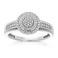 thumbnail image 1 of Vir Jewels 1/4 CTTW Lab Grown Diamond Engagement Ring in Sterling Silver Prong Size 8, 1 of 8