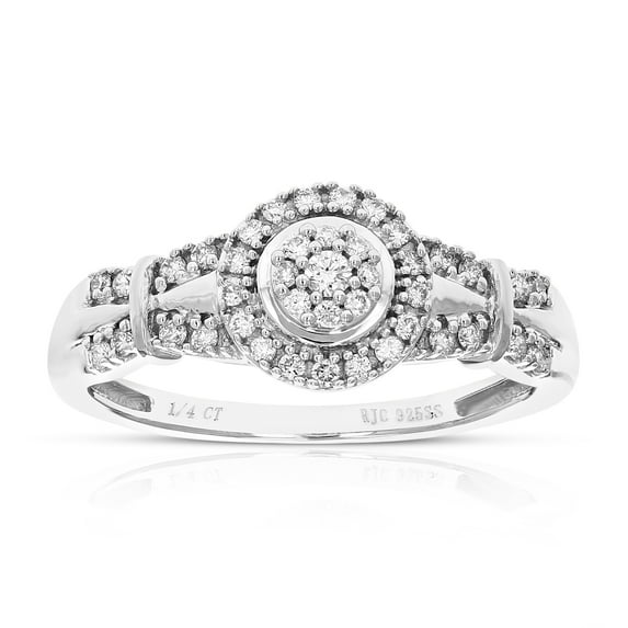 Vir Jewels 1/4 CTTW Lab Grown Diamond Ring in Sterling Silver Female Adult