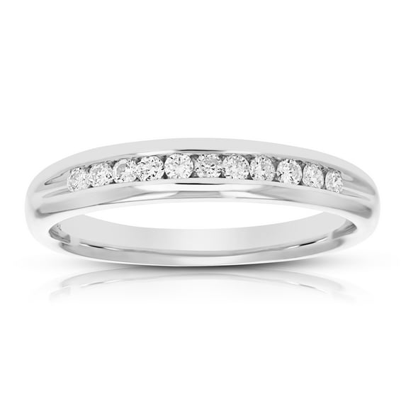 Vir Jewels 1/4 Cttw Diamond Wedding Ring for Women 14K White Gold Bridal Band Comfort Fit