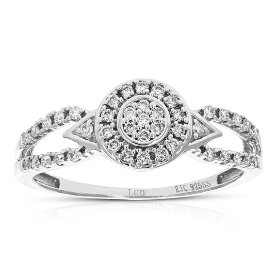Vir Jewels 1/5 CTTW Lab Grown Diamond Ring in Sterling Silver Female Adult
