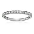 thumbnail image 1 of Vir Jewels 1/5 CTTW Milgrain Diamond Wedding Band 14K White Gold Prong Set Round Size 7 Female Adult, 1 of 7