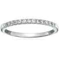 thumbnail image 1 of Vir Jewels 1/5 CTTW Pave Diamond Wedding Band 14K White Gold Bridal Ring Prong Set Size 5 Female, 1 of 10
