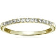 thumbnail image 1 of Vir Jewels 1/5 CTTW Pave Diamond Wedding Band 14K Yellow Gold Bridal Ring Prong Set Size 5.5 Female Adult, 1 of 8