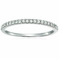 thumbnail image 1 of Vir Jewels 1/6 CTTW Micropave Diamond Wedding Band in 10K White Gold Prong Set Size 6 Female Adult, 1 of 7