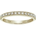 thumbnail image 1 of Vir Jewels 1/6 CTTW Petite Diamond Wedding Band in 10K Yellow Gold with Milgrain Size 7 Female Adult, 1 of 6