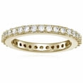 thumbnail image 1 of Vir Jewels 1 CTTW Diamond Eternity Ring Wedding Band 14K Yellow Gold Prong Set Size 6 Female Adult, 1 of 7