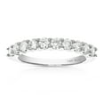 thumbnail image 1 of Vir Jewels 1 CTTW Diamond Wedding Band 14K White Gold Prong Set 10 Stones Round Size 8 Female Adult, 1 of 9