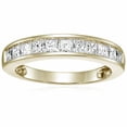 thumbnail image 1 of Vir Jewels 1 CTTW Princess Cut Diamond Wedding Band 14K Yellow Gold Channel Set Size 10 Female Adult, 1 of 7