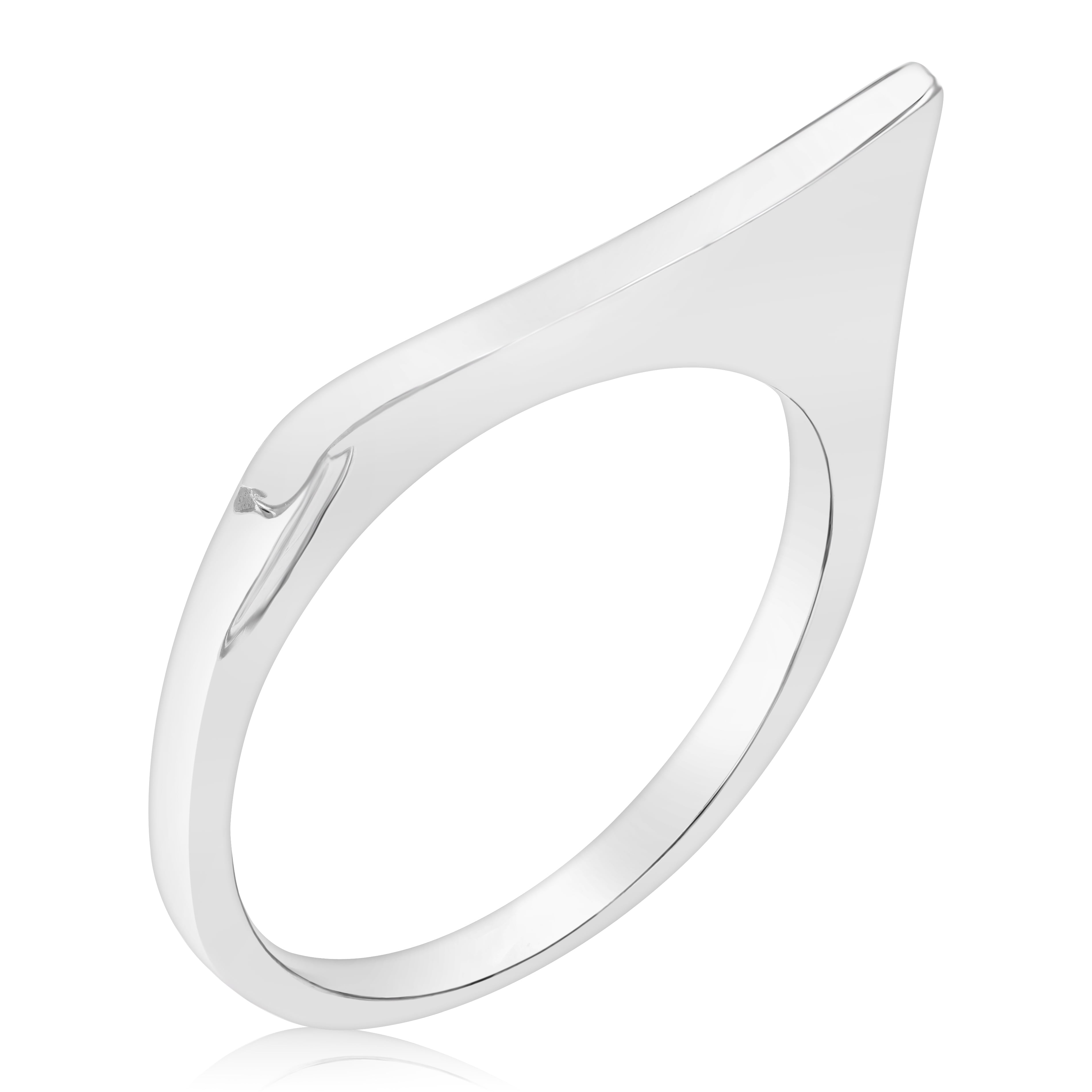 Vir Jewels 10K White Gold Solid Wedding Band Twist Curve Design Size 7