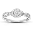 thumbnail image 1 of Vir Jewels 2/5 CTTW Lab Grown Diamond Engagement Ring in Sterling Silver Prong Size 7, 1 of 7