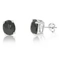 thumbnail image 1 of Vir Jewels 5.50 CTTW Oval Shape Black Diamond Stud Earrings .925 Sterling Silver Prong Set, 1 of 5