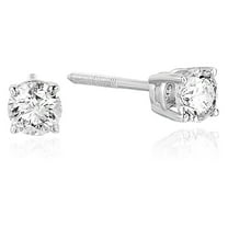 Vir Jewels 5/8 CTTW Diamond Stud Earrings 14K White Gold Screw Back Female Adult