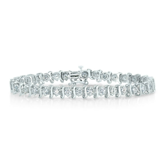 Vir Jewels 8 CTTW I1 Clarity IGI Certified Diamond Bracelet 14K White Gold S-Link 7 Inch