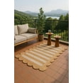 thumbnail image 1 of Vira Stripe Rectangular Braided Jute Carpet with Scalloped Edges - 10'x14', 1 of 3