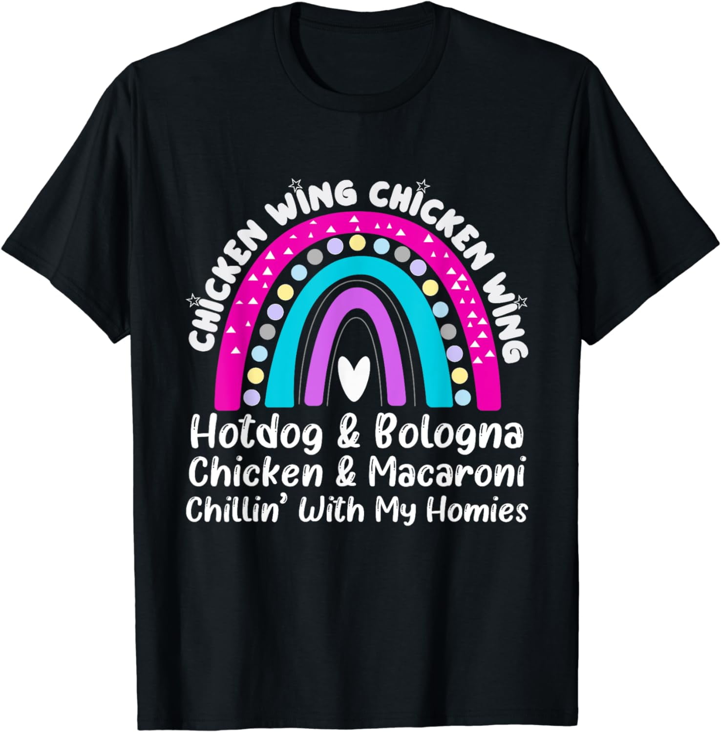 Viral Chicken Wing Chicken Wing Hot Dog Bologna Song lyric TShirt