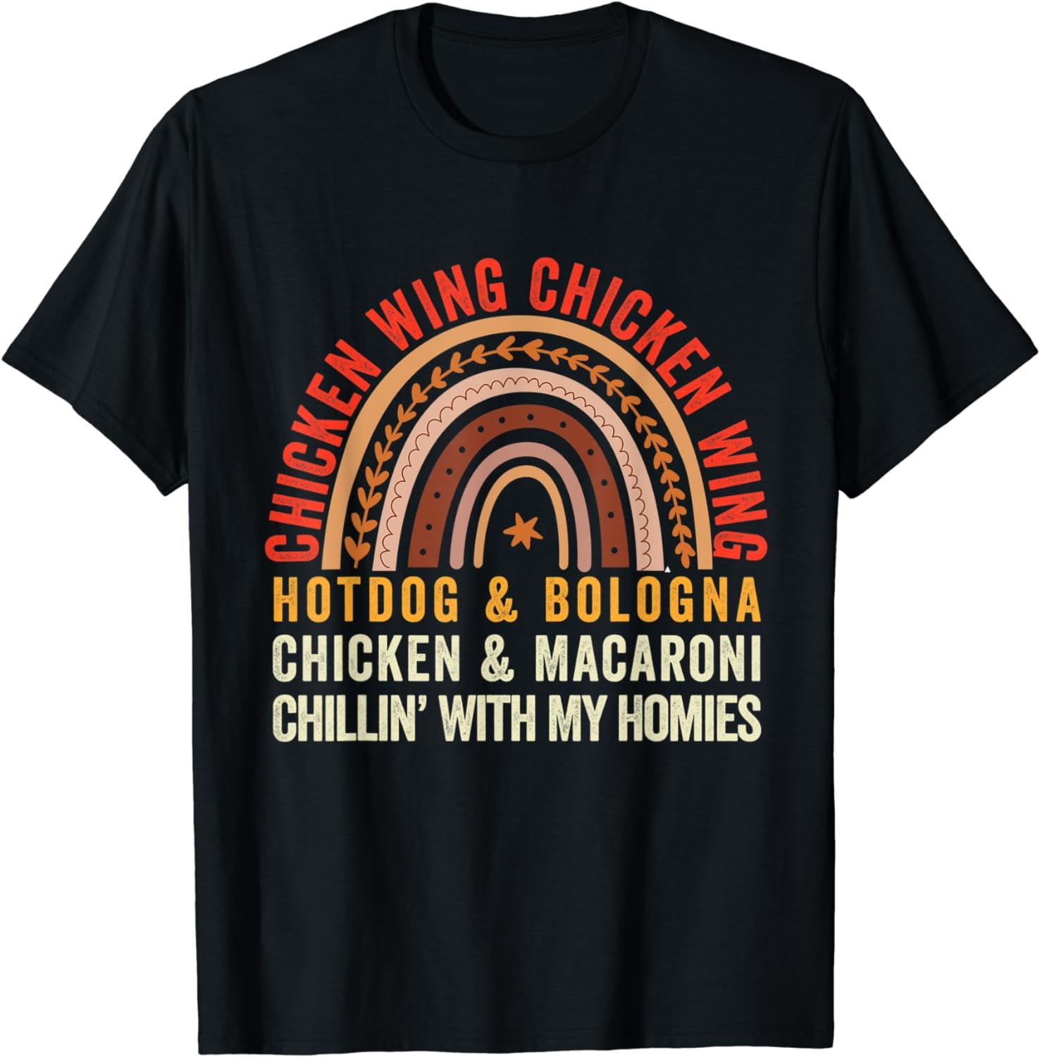 Viral Chicken Wing Chicken Wing Hot Dog Bologna Song lyric TShirt
