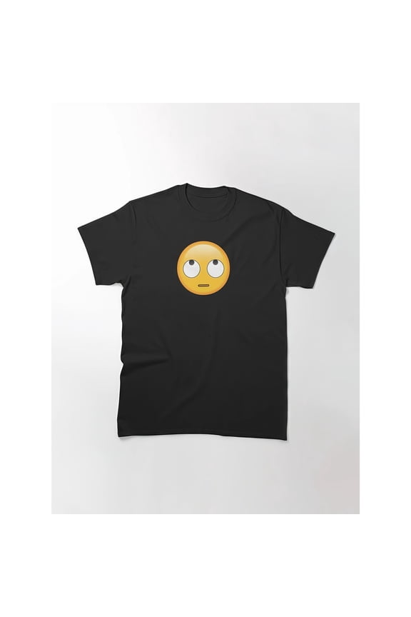 Viral Emoji Tee – Neutral Face Meme Shirt for Minimalist Streetwear