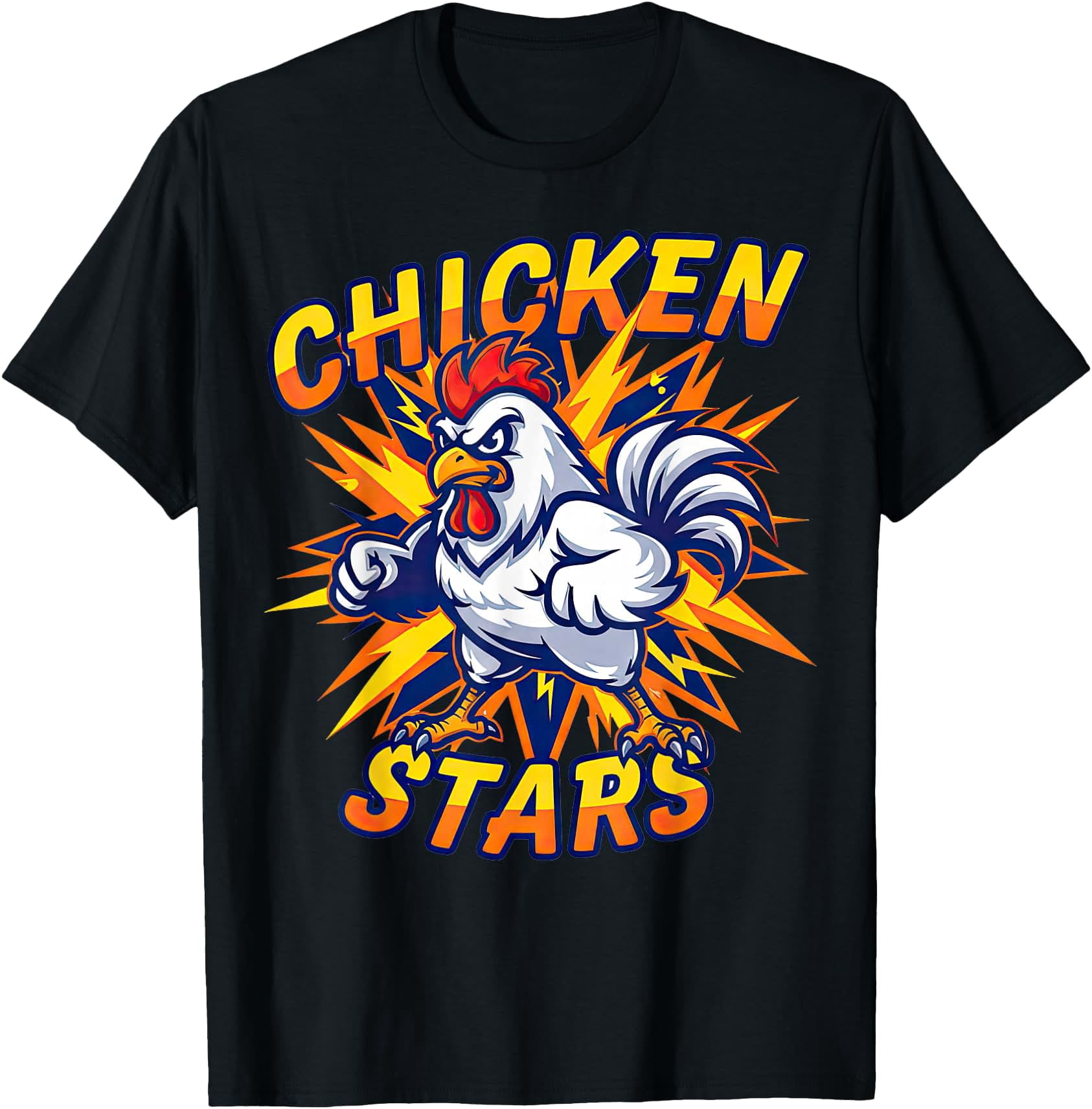 Viral Meme Chicken Stars Cartoon Boys Humor Trending T-Shirt - Walmart.com