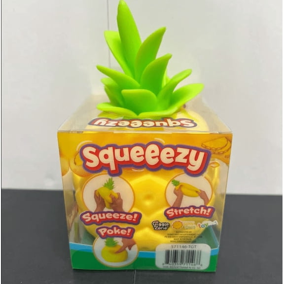 Viral Pineapple Squishy Toys -Squeezy Pineapple Giant Dessert Squishy - Soft Sensory Stress Relief Tools for Teens - Fun Novelty Gift for Holiday